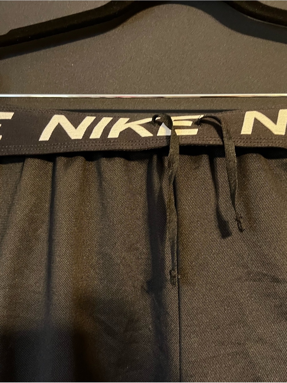 Nike Black Athletic Shorts with Elastic Waistband